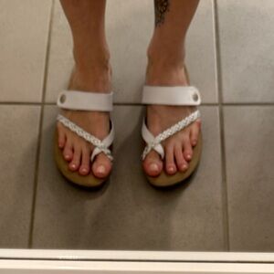 Aetrex leather sandal 10